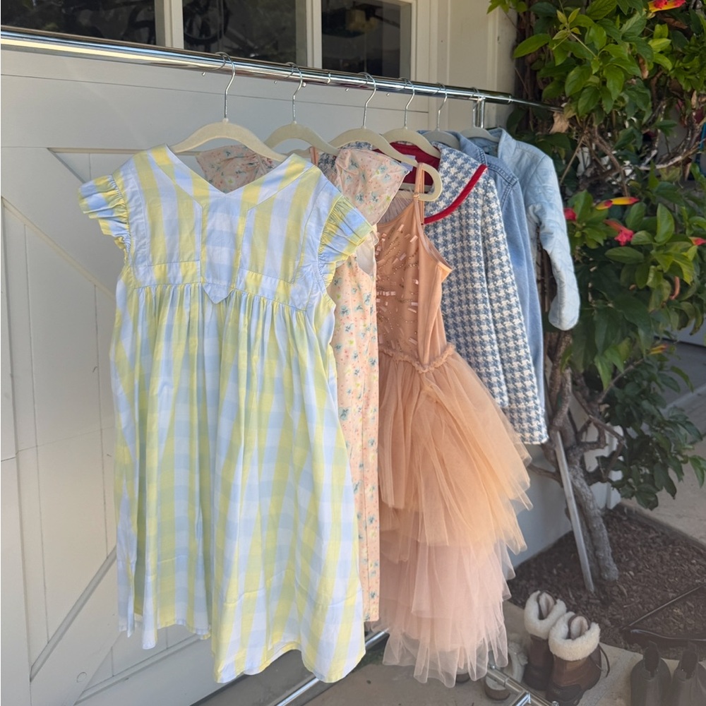 Morley “Sunlit Gingham” Dress (yellow & white stripe)